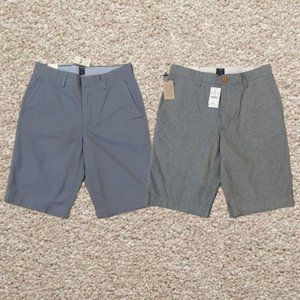 2x J.Crew NWT Mens Rivington Shorts 11"